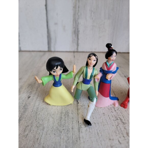 Mulan princess mushu collectible toy figure set disney - Picture 3 of 9